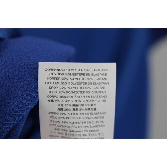 Michael Kors Dress Women's L Tide Blue Shift Flutter Sleeves Crepe Lined Nwt - Picture 8 of 8